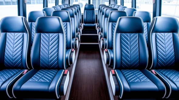 champaign 15 passenger minibus inside