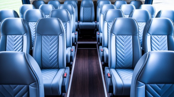 champaign 18 passenger minibus interior