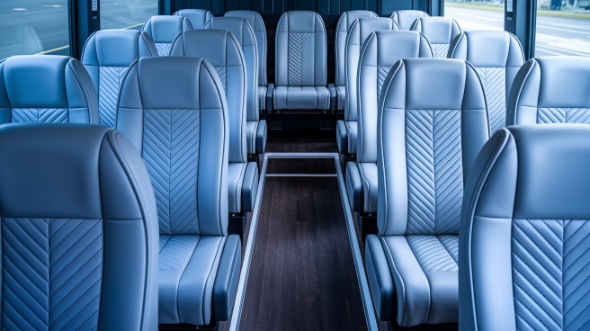 champaign 28 passenger minibus interior