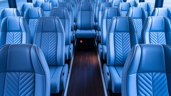 champaign 35 passenger minibus inside