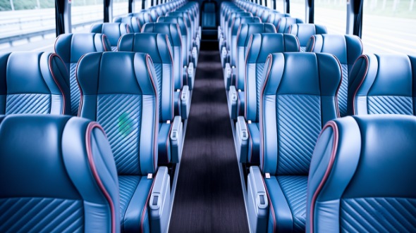 champaign 54 passenger charter bus interior