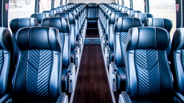 champaign 54 passenger charter bus rental