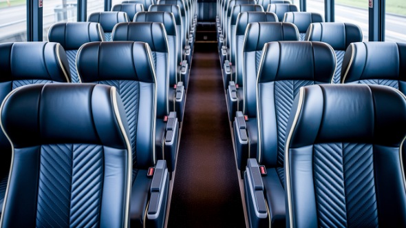 champaign 55 passenger charter bus rental