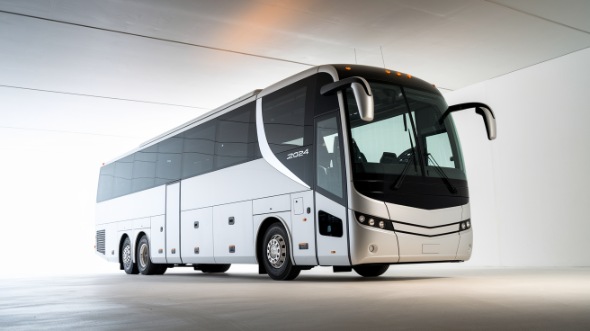 champaign 56 passenger charter bus