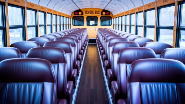 champaign school bus rental inside