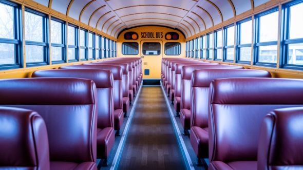 champaign school bus rental interior